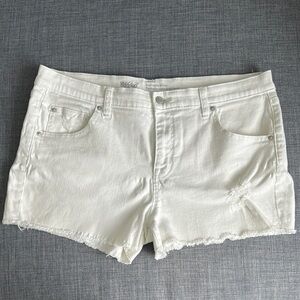 Mossimo Supply Co. White Jean Shorts